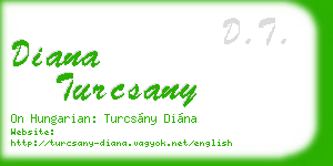 diana turcsany business card
