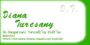 diana turcsany business card